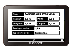 gps camping car CC6600